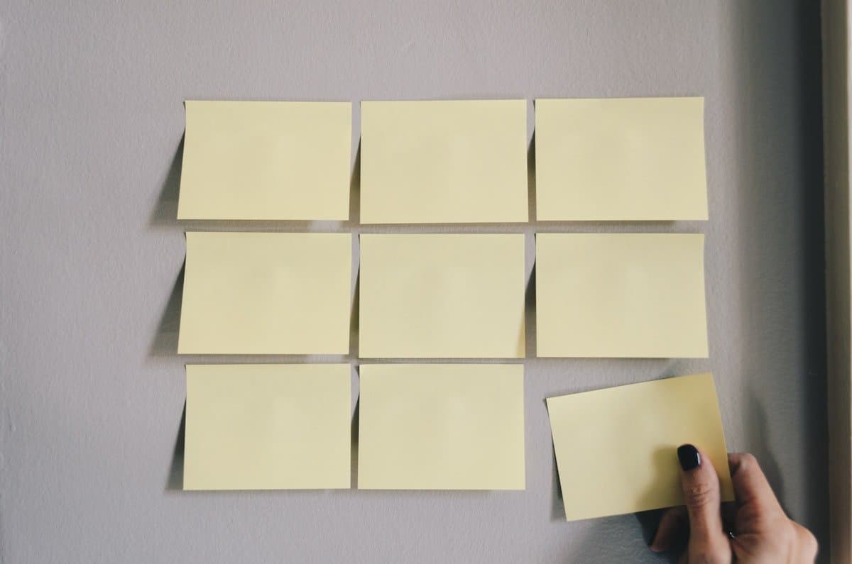 Written standard operating procedures laid out on a desk